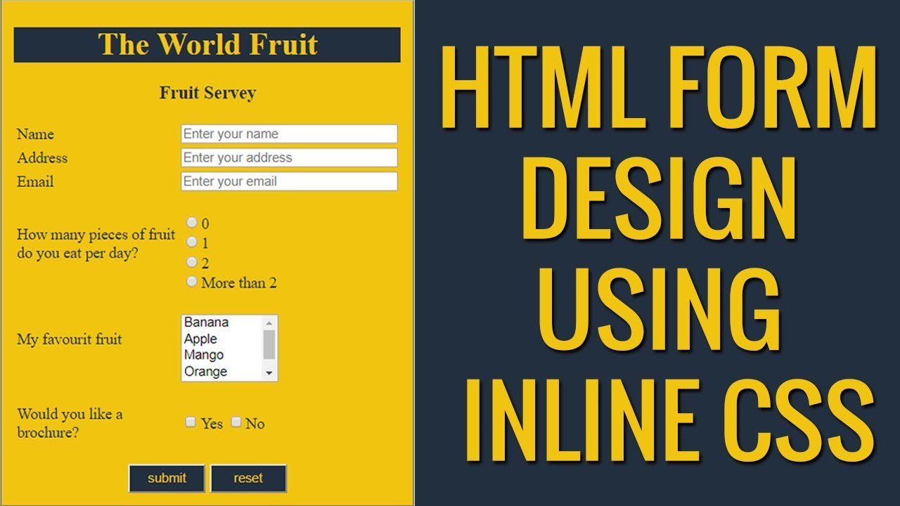 Detail Html Survey Template Nomer 40