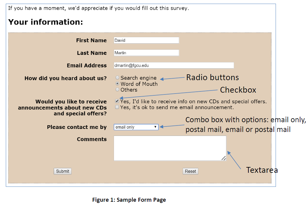 Detail Html Survey Template Nomer 44