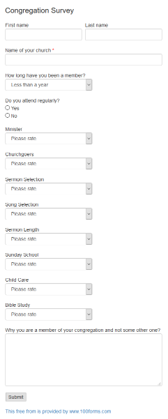 Detail Html Survey Template Nomer 6