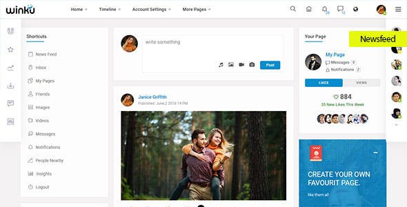 Detail Html Template Social Media Nomer 15