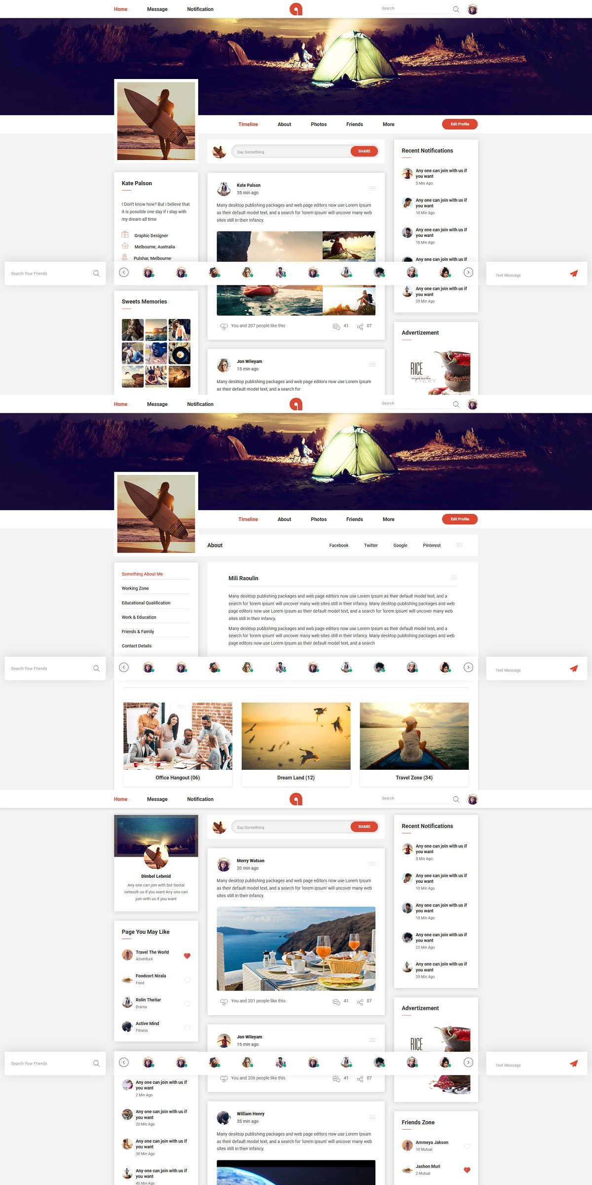 Detail Html Template Social Media Nomer 16