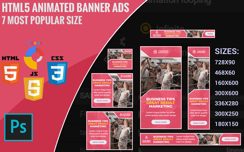 Detail Html5 Banner Template Nomer 4