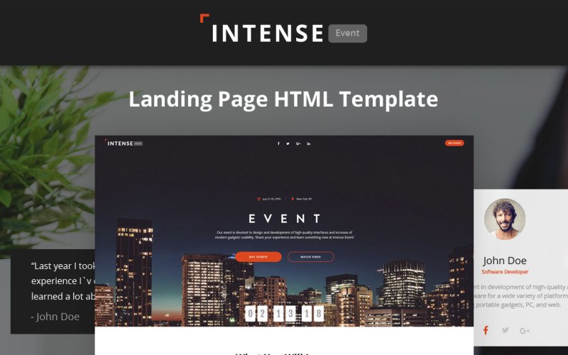 Detail Html5 Landing Page Template Nomer 12