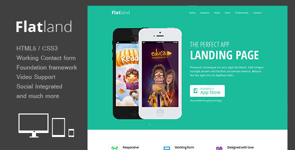 Detail Html5 Landing Page Template Nomer 15