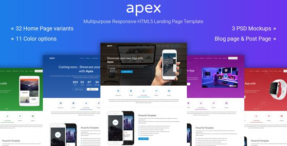 Detail Html5 Landing Page Template Nomer 18