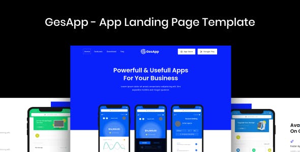 Detail Html5 Landing Page Template Nomer 23