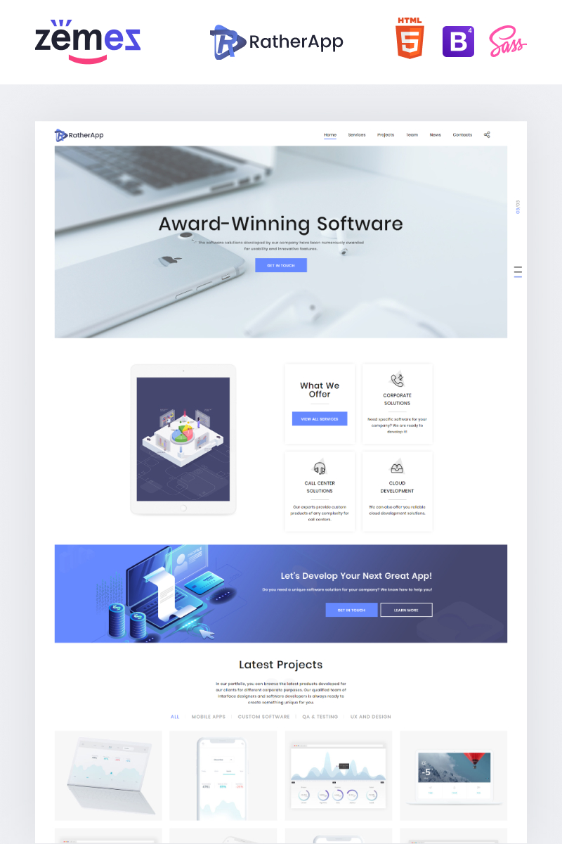 Detail Html5 Landing Page Template Nomer 31