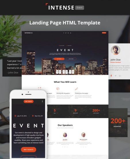 Detail Html5 Landing Page Template Nomer 33