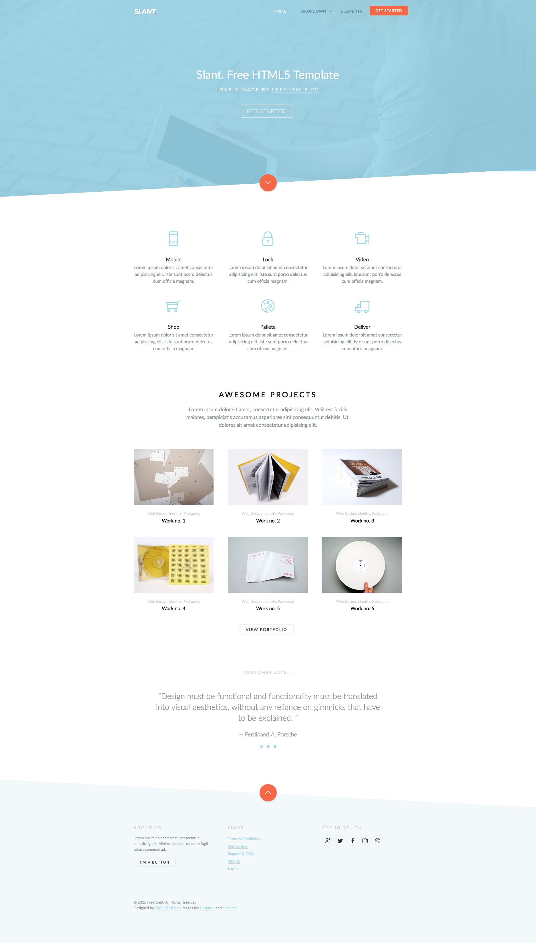 Detail Html5 Landing Page Template Nomer 34