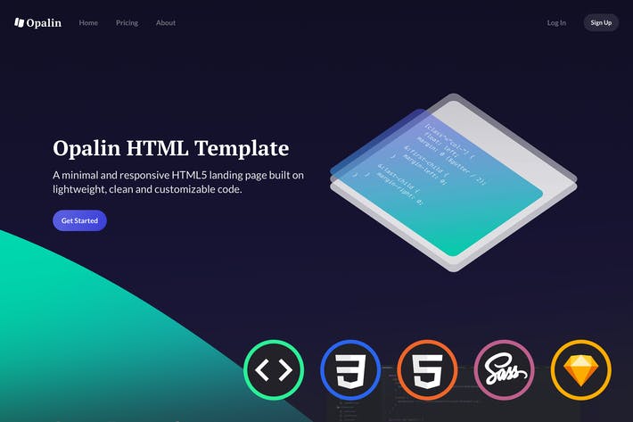 Detail Html5 Landing Page Template Nomer 35