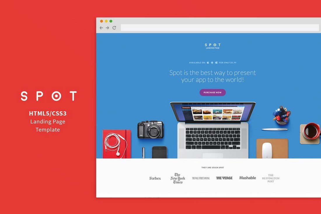 Detail Html5 Landing Page Template Nomer 43