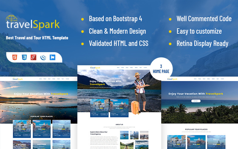 Detail Html5 Landing Page Template Nomer 48