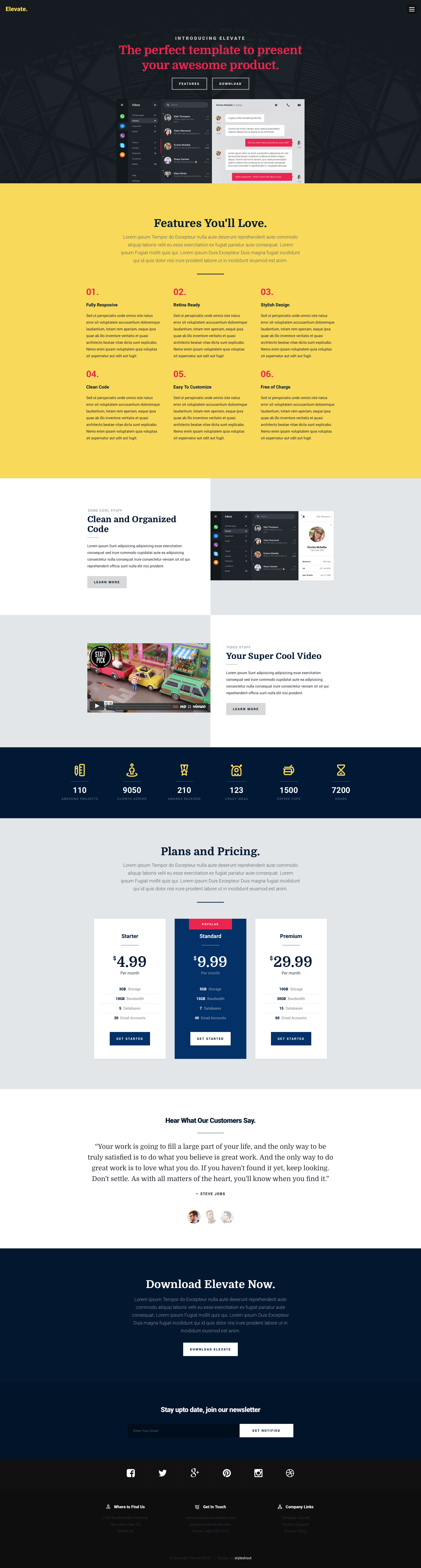 Detail Html5 Landing Page Template Nomer 9