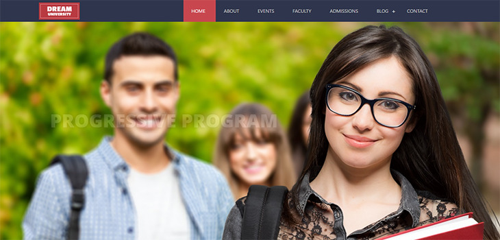 Detail Html5 University Template Nomer 16