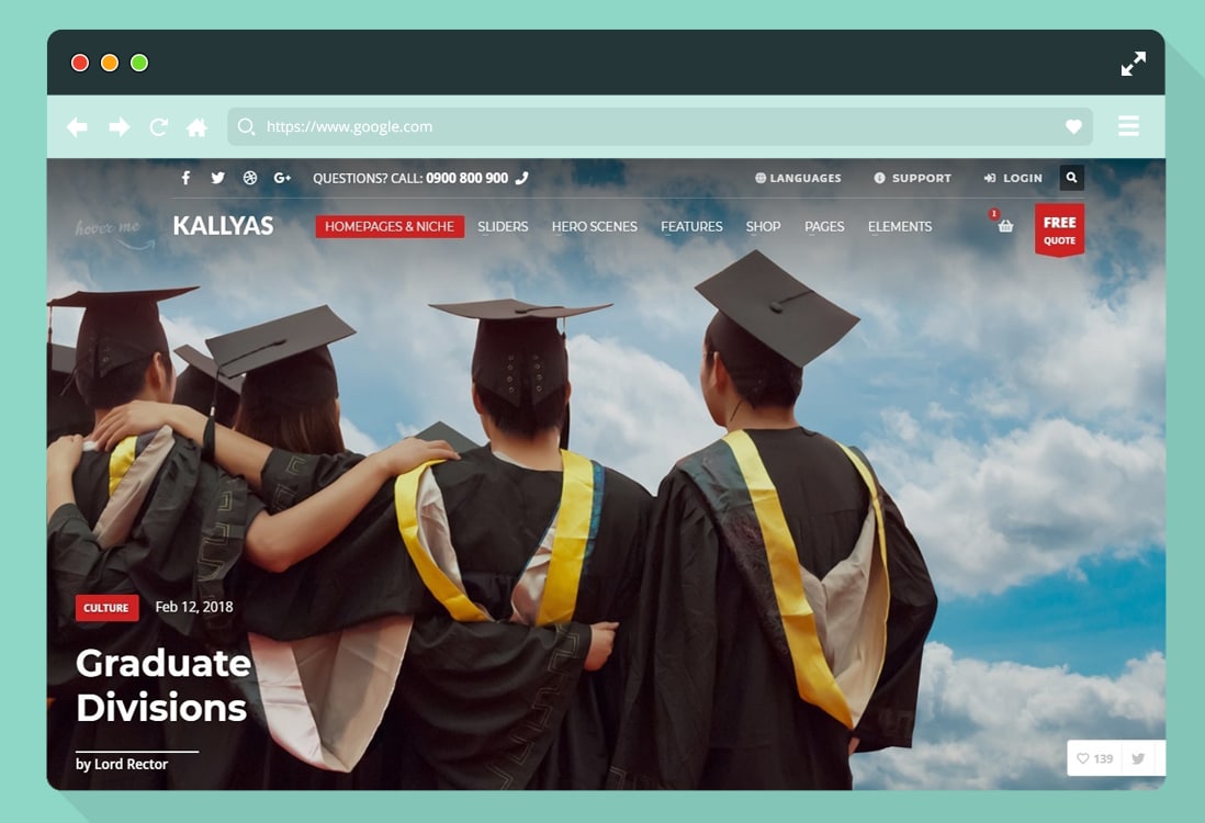 Detail Html5 University Template Nomer 23