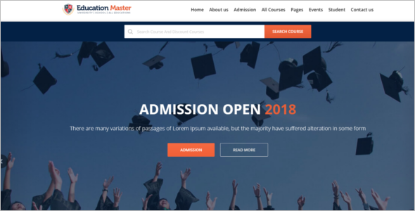 Detail Html5 University Template Nomer 4