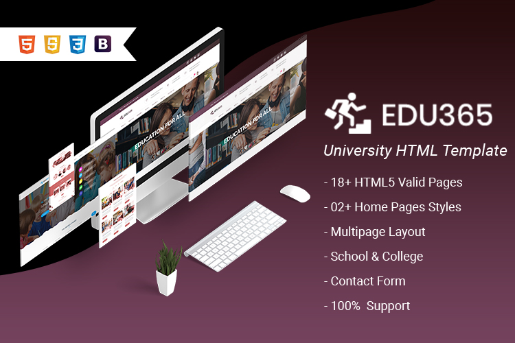 Detail Html5 University Template Nomer 29