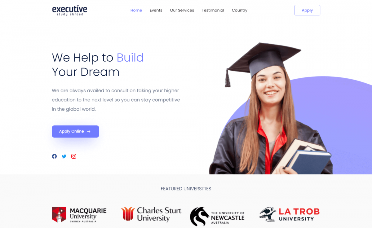 Detail Html5 University Template Nomer 5