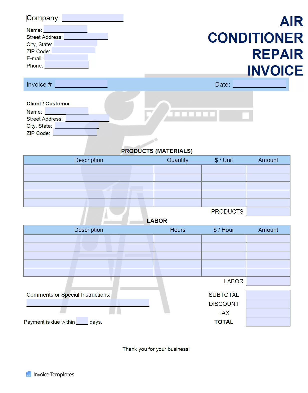 Detail Hvac Service Report Template Nomer 12