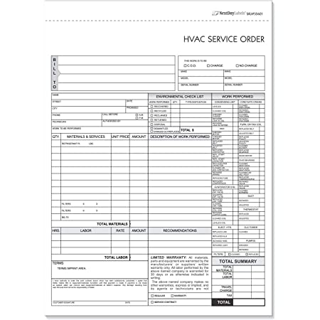 Detail Hvac Service Report Template Nomer 15