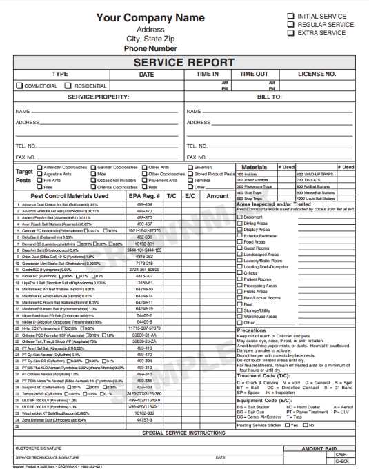 Detail Hvac Service Report Template Nomer 37