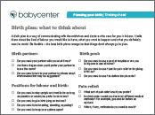 Detail Hypnobirthing Birth Plan Template Nomer 45