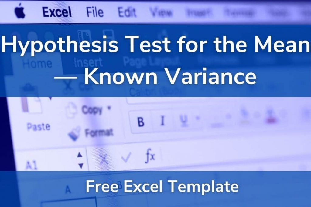 Detail Hypothesis Testing Excel Template Nomer 30