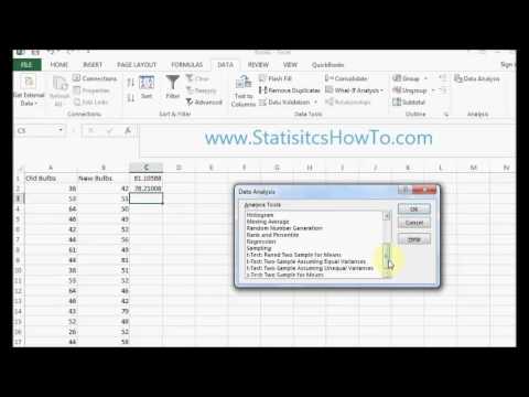 Detail Hypothesis Testing Excel Template Nomer 5