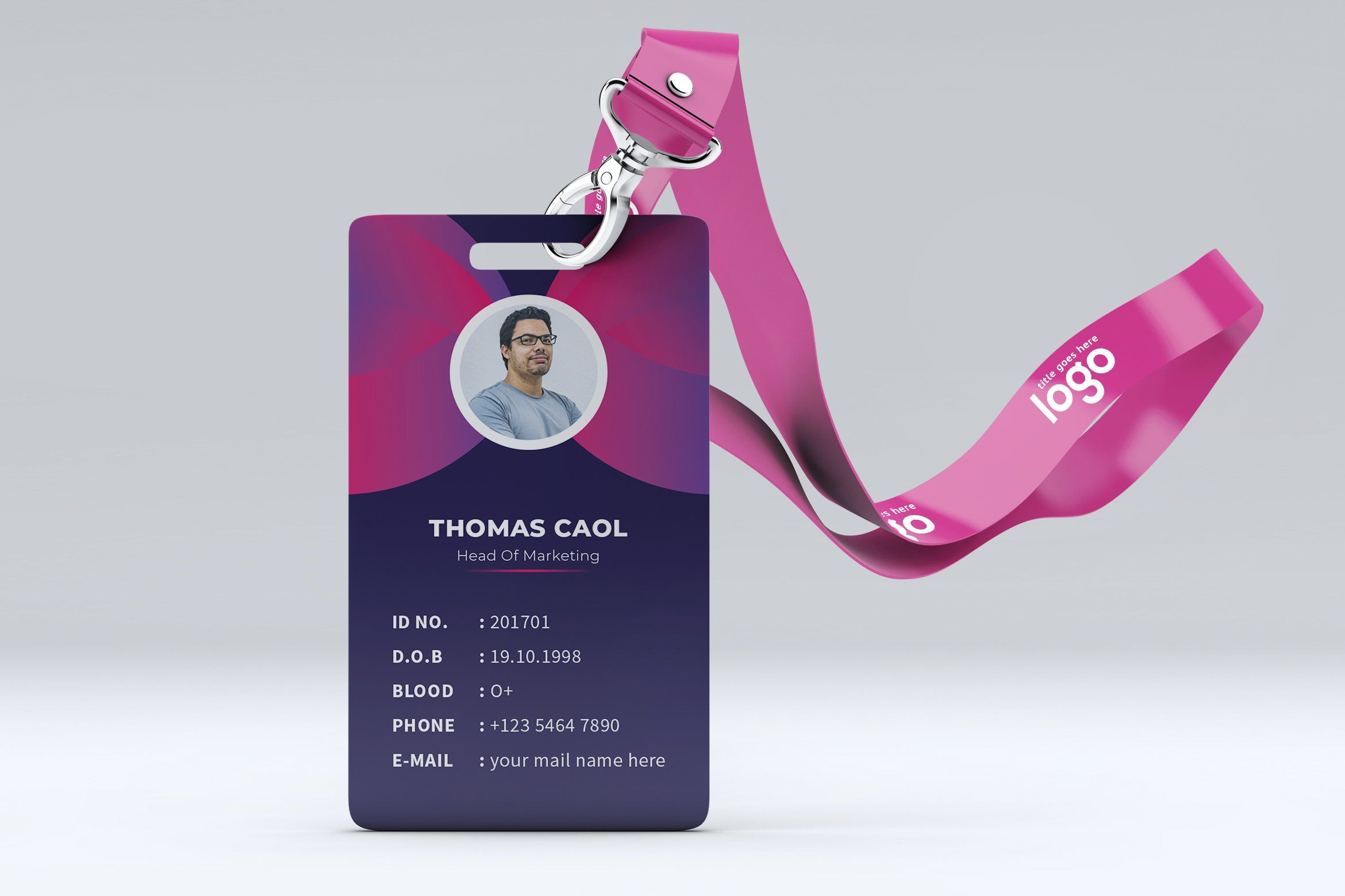 Detail Id Card Design Template Nomer 3