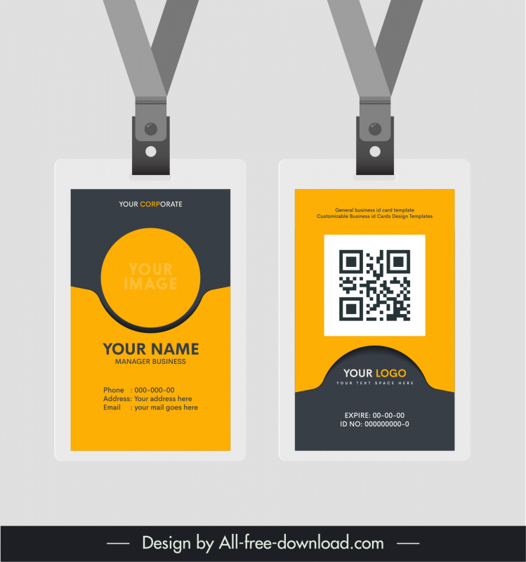 Detail Id Card Design Template Nomer 28