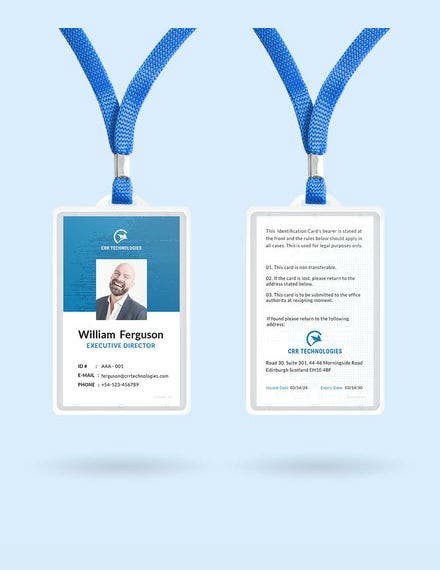 Detail Id Card Design Template Nomer 4