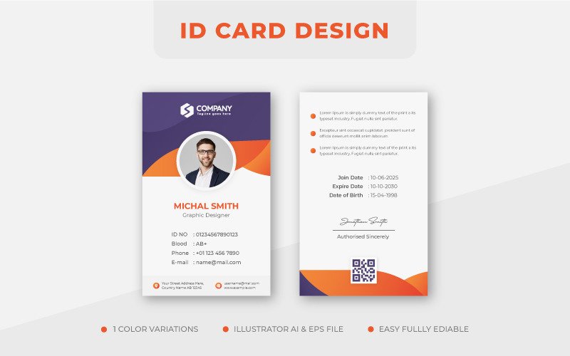 Detail Id Card Design Template Nomer 44