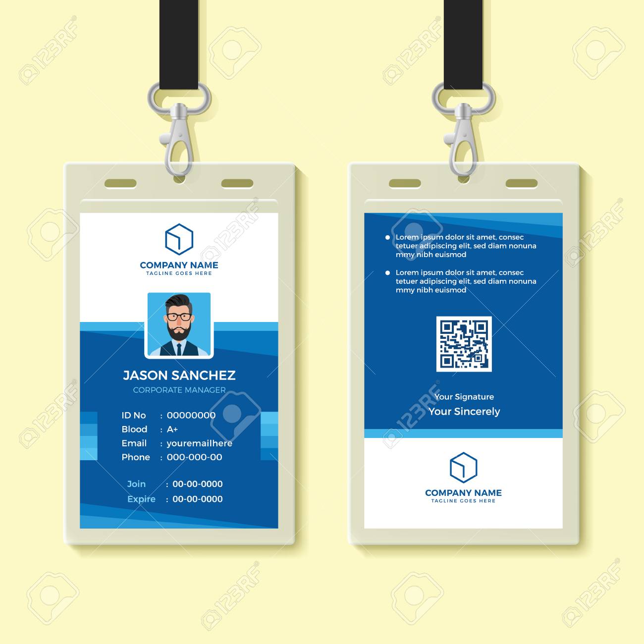 Detail Id Card Employee Template Nomer 18