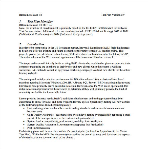 Detail Ieee Test Case Template Nomer 30