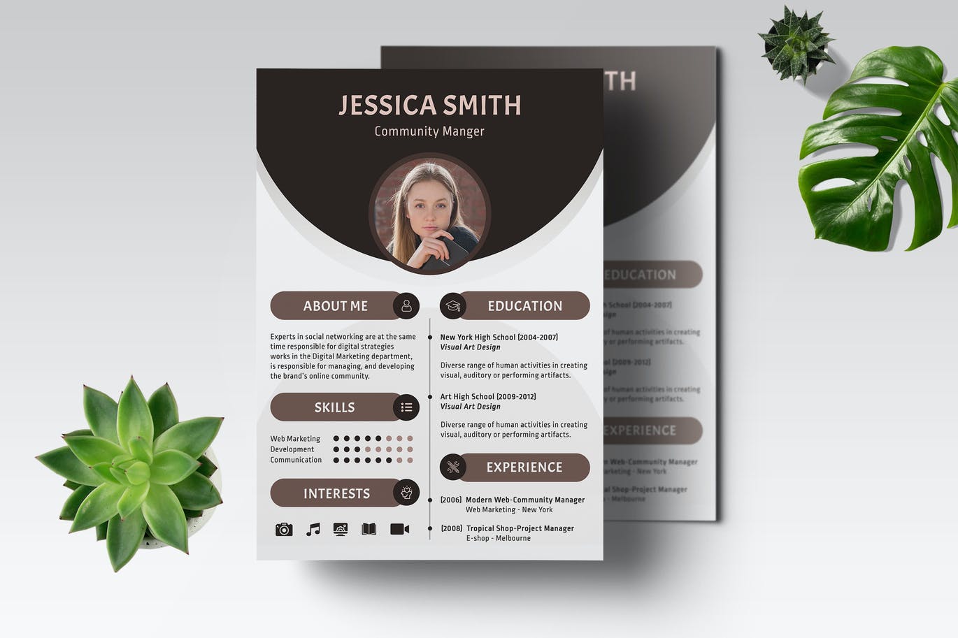 Detail Indesign Resume Template 2018 Nomer 27