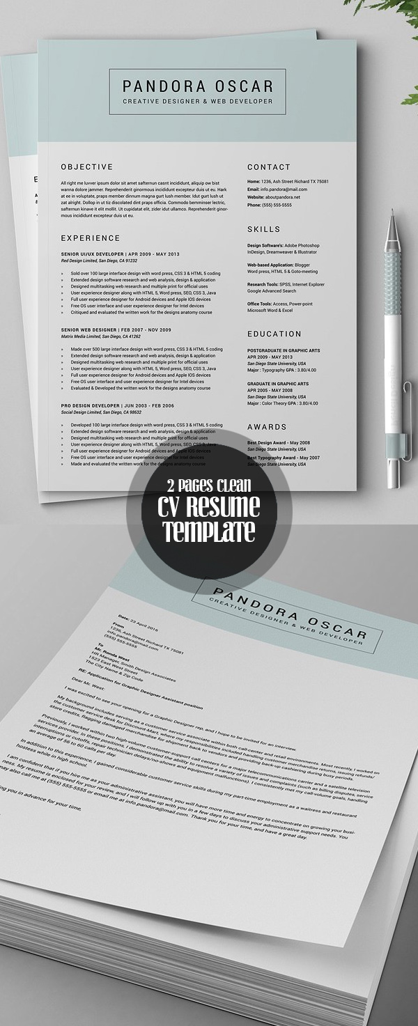 Detail Indesign Resume Template 2018 Nomer 41