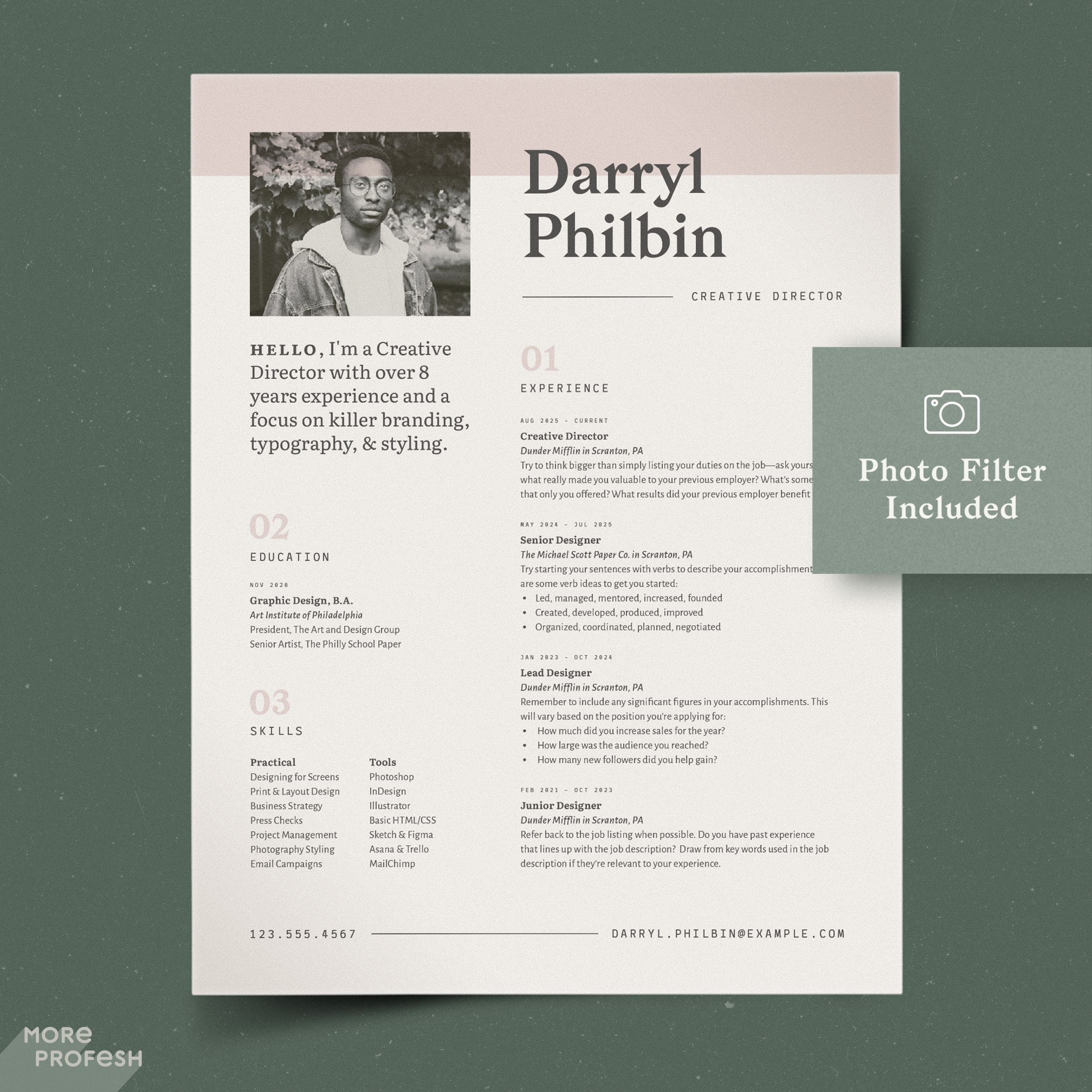 Detail Indesign Resume Template 2018 Nomer 42