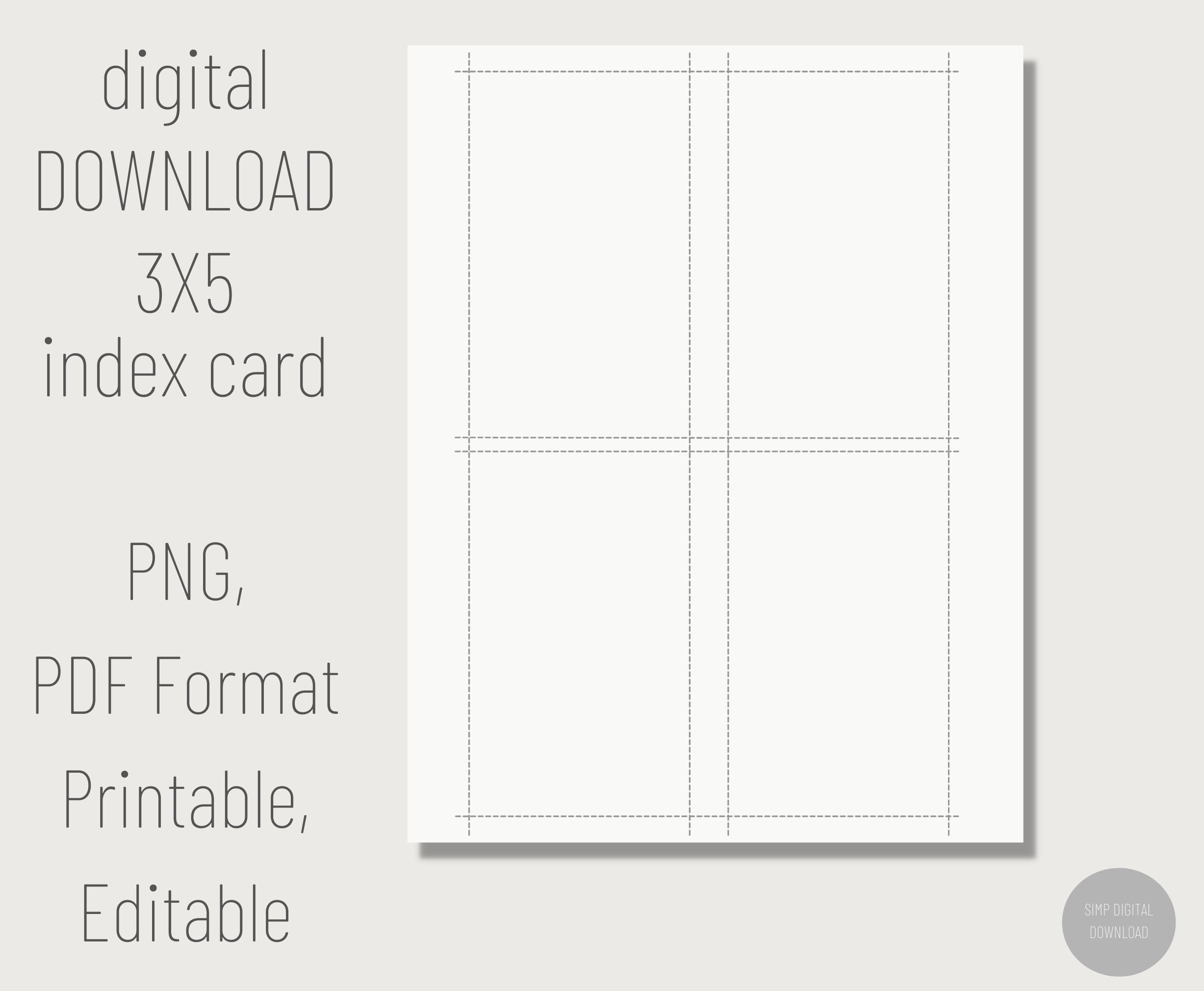 Detail Index Card Template Nomer 22