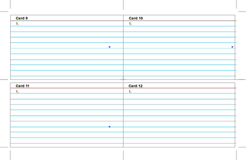 Detail Index Card Template Nomer 6