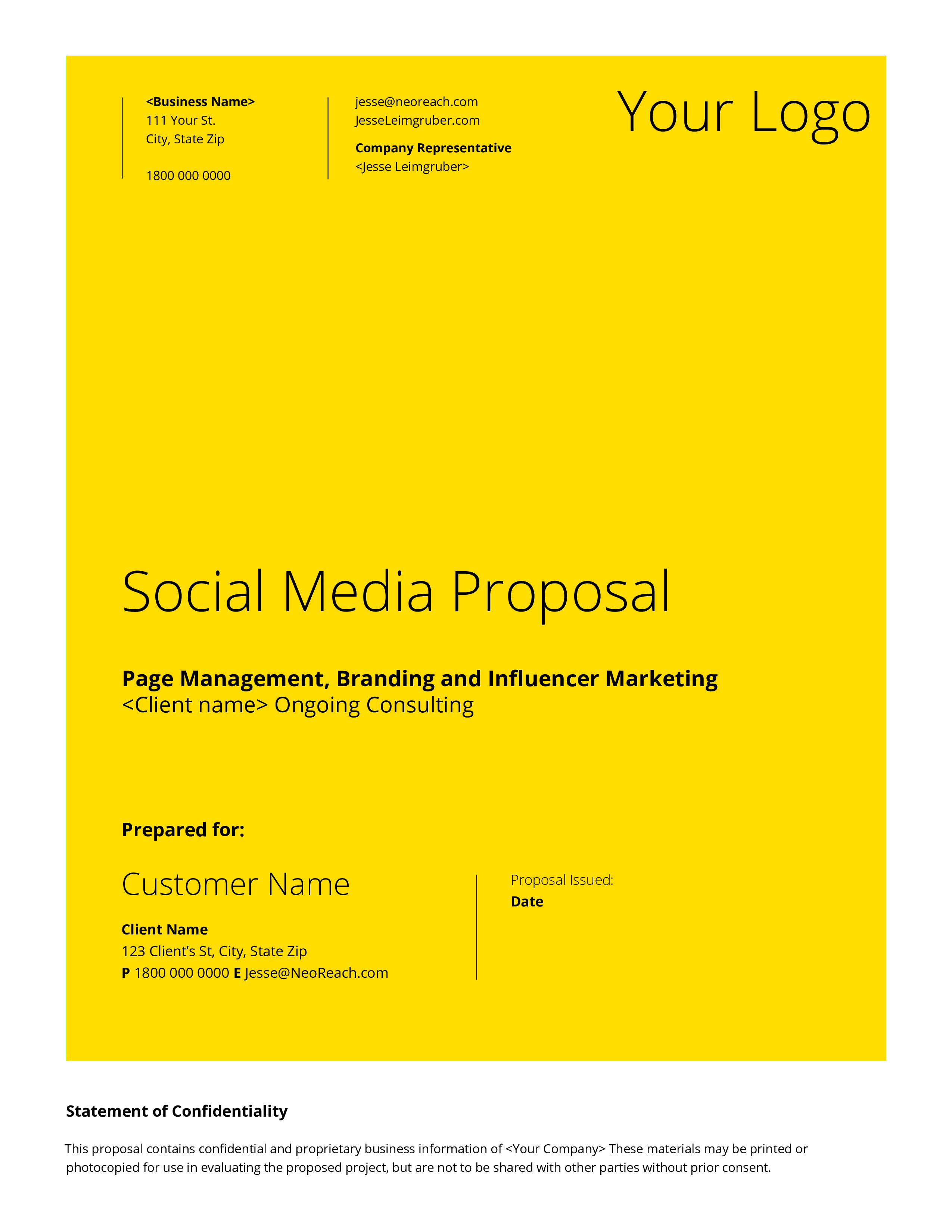 Detail Influencer Marketing Proposal Template Nomer 40