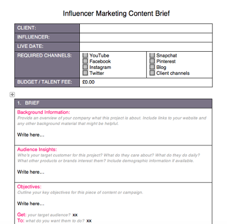 Detail Influencer Marketing Template Nomer 14