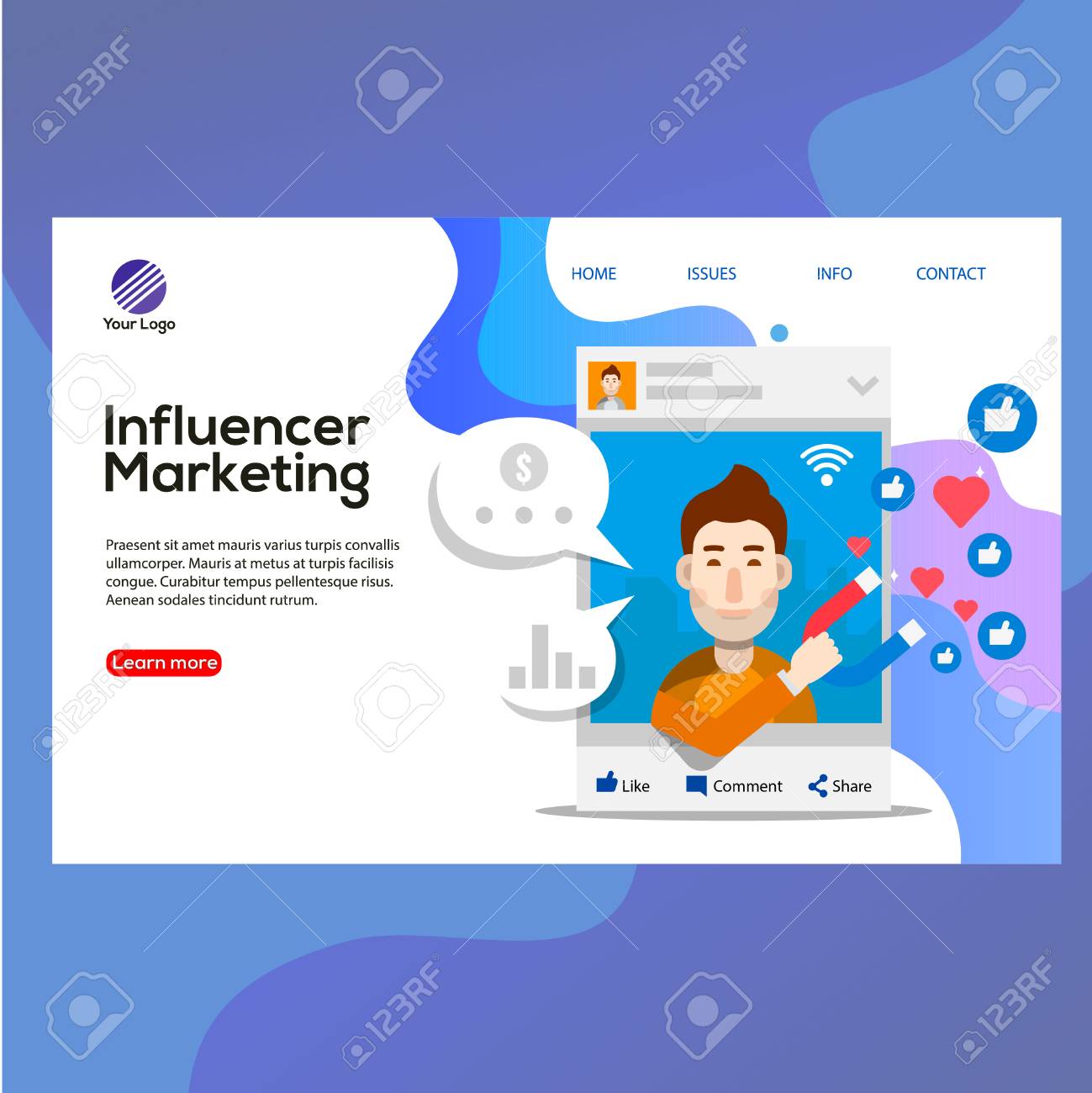 Detail Influencer Marketing Template Nomer 42