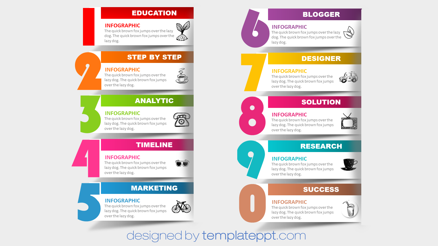 Detail Infographic Ppt Template Free Nomer 13