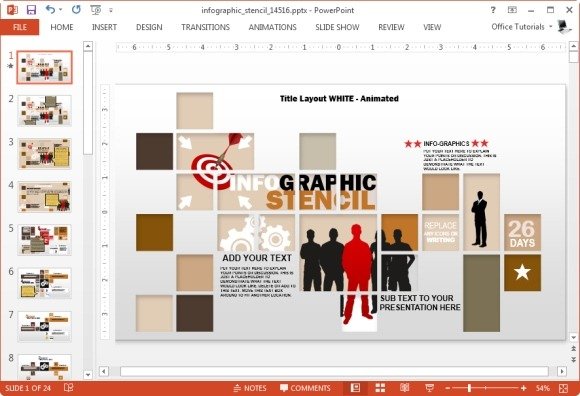 Detail Infographic Ppt Template Free Nomer 19