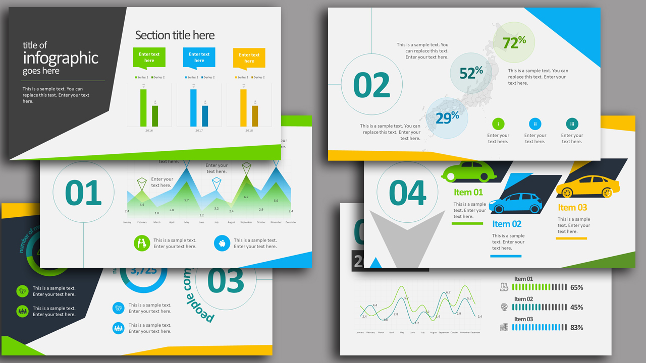 Detail Infographic Ppt Template Free Nomer 5