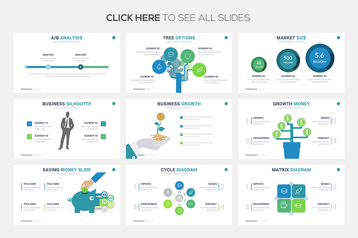 Detail Infographic Ppt Template Free Nomer 49