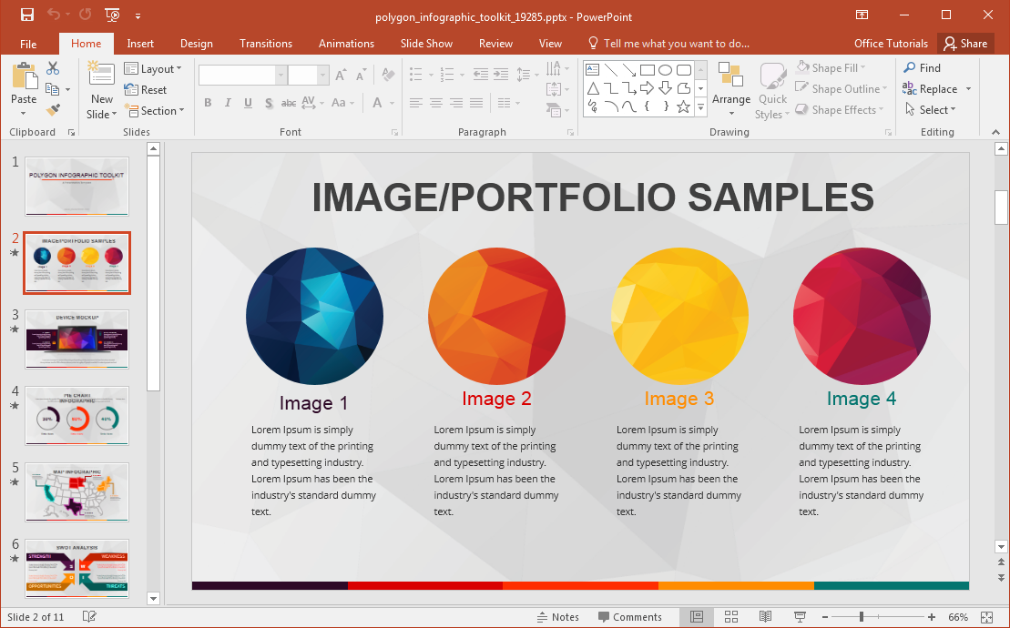 Detail Infographic Template Powerpoint Nomer 12