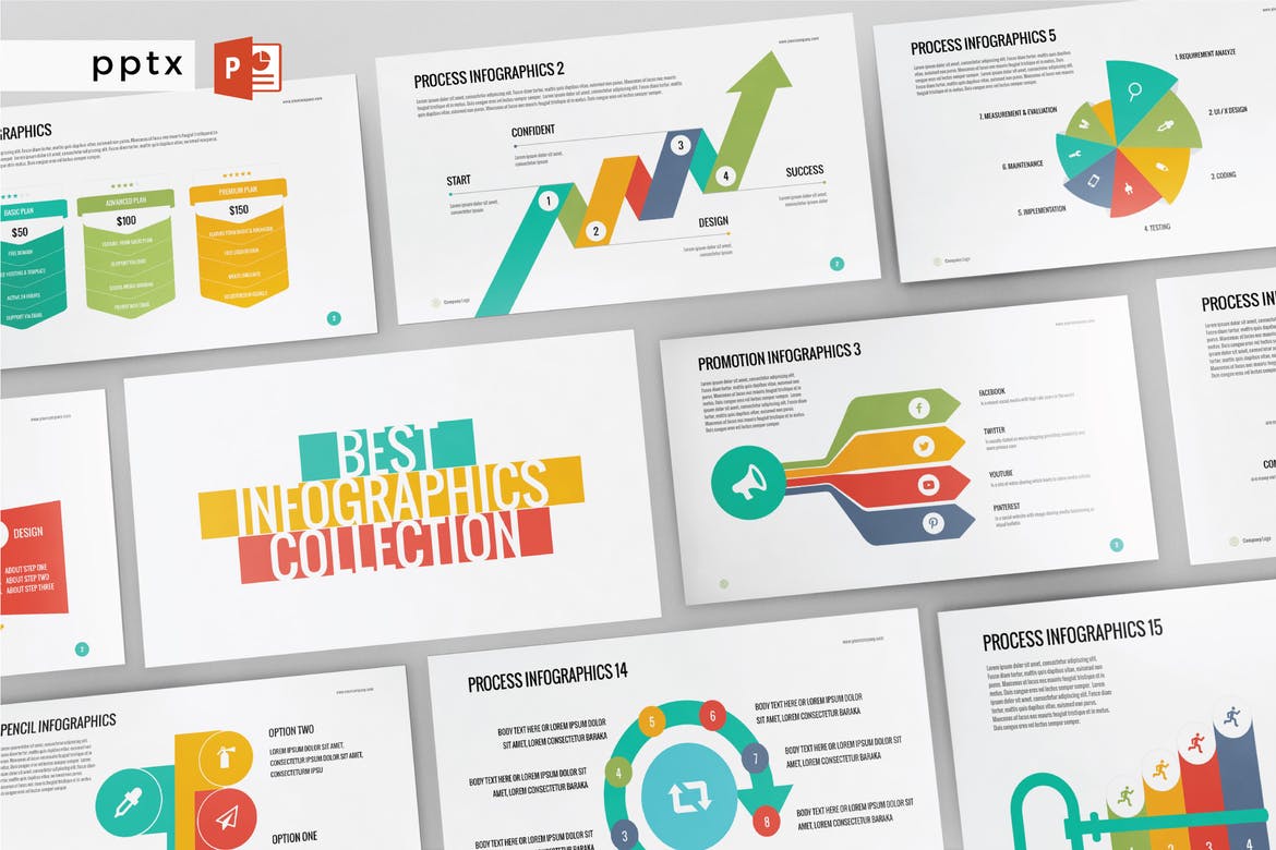 Detail Infographic Template Powerpoint Nomer 16