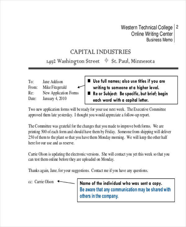 Detail Informal Memo Template Nomer 16