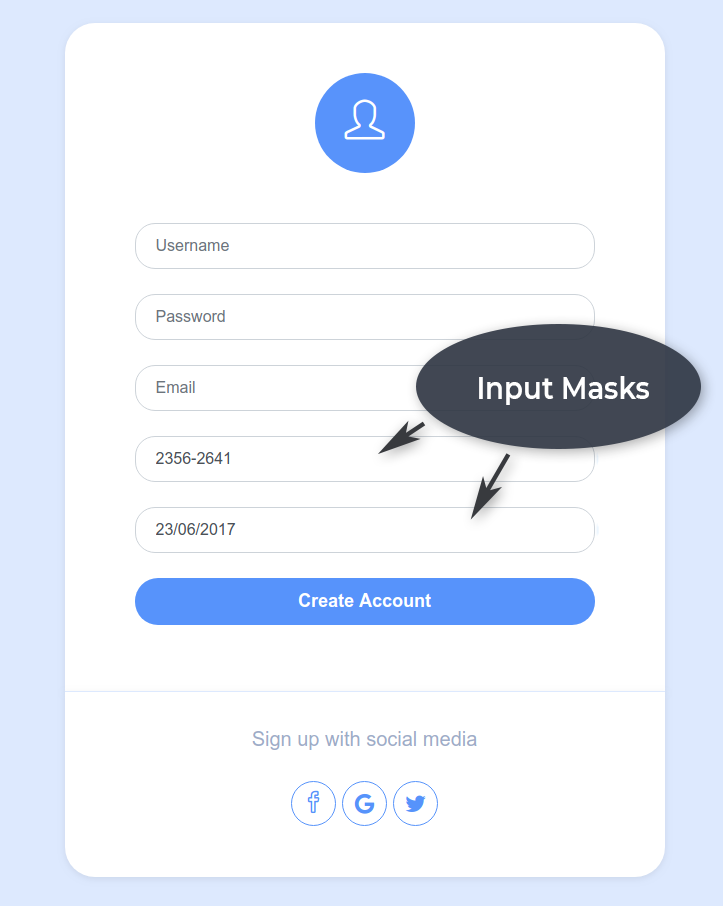 Detail Input Form Bootstrap Template Nomer 31